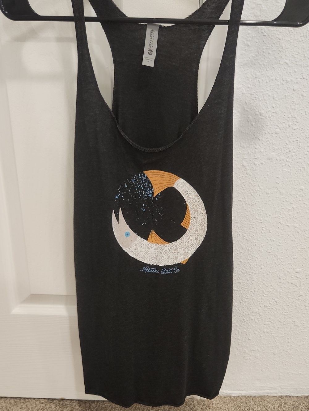 Alaska Salt Co Black Graphic Tank Top